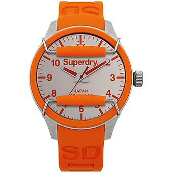 Superdry scuba solar reloj para Hombre Analógico de Cuarzo japonés con brazalete de Goma SYG125O