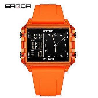 Fashion SADNA New 6273 Dames Elektronisch Horloge Multifunctioneel Sport Waterdicht LED Tijdsaanduiding Elektronisch Horloge voor Studenten