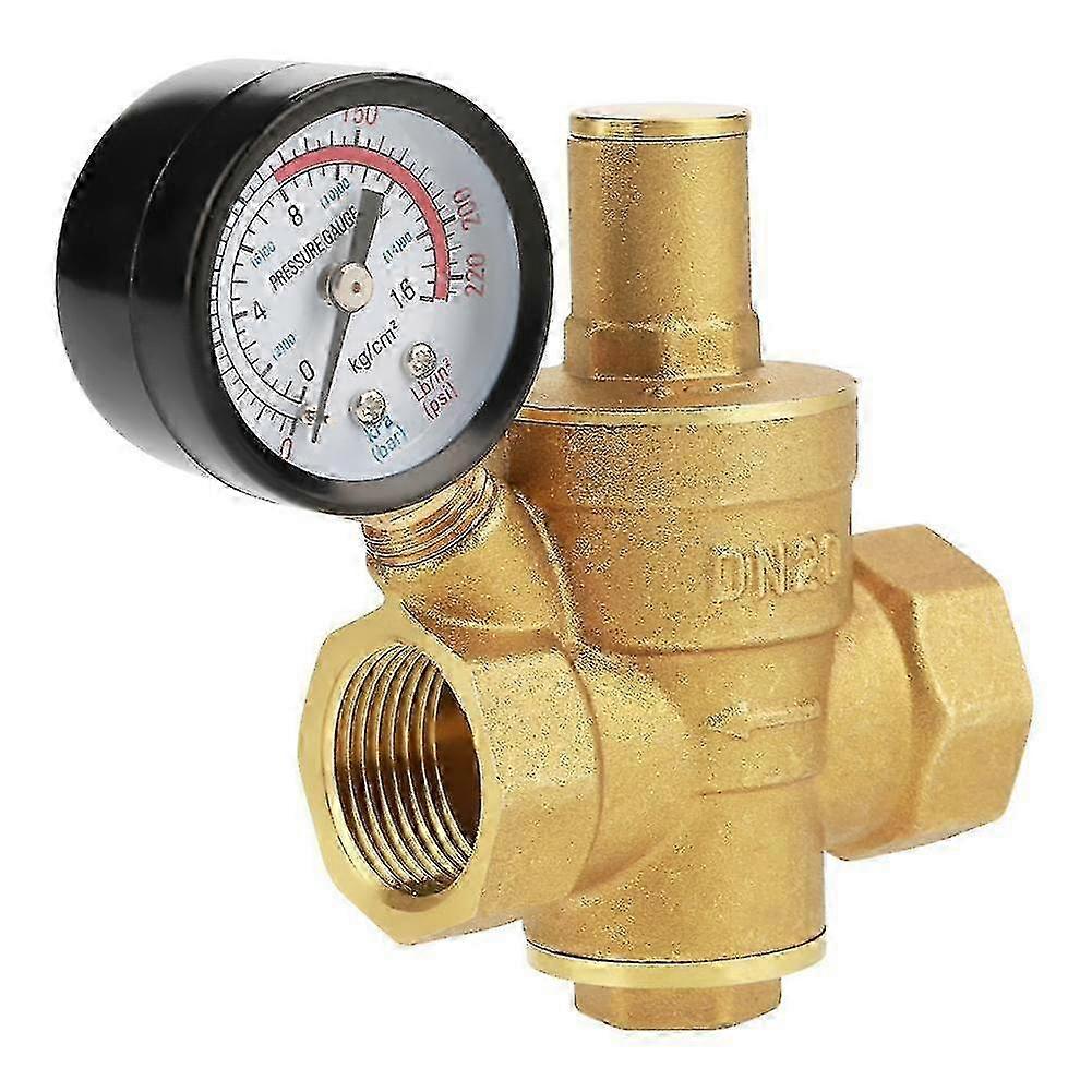 DN25 Adjustable Brass Pressure Regulator Gauge
