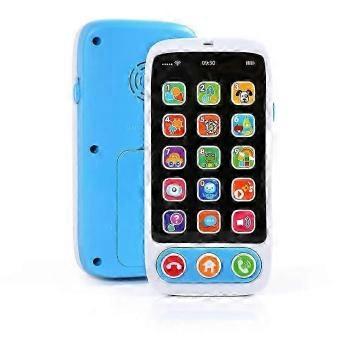 2026 Hot!! Children's electronic mobile phone with music and light storytelling machine (blue)