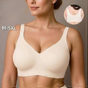 Plus Size Thin Seamless Sports Jelly Cup Bra for Women Minimizer Lifting Anti-Sagging Intimates for Large Bust