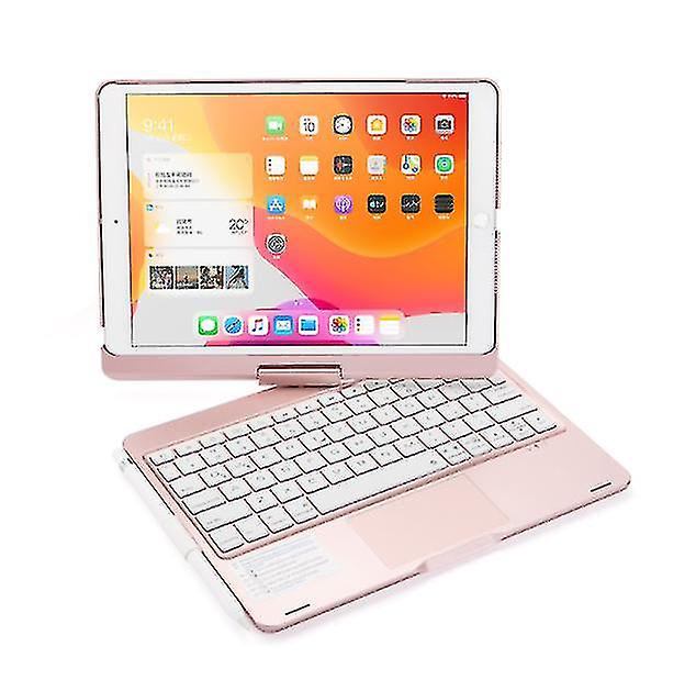 Wireless Bluetooth Keyboard, 360 Degree Rotatable With Backlight For Ipad 8 10.2inch