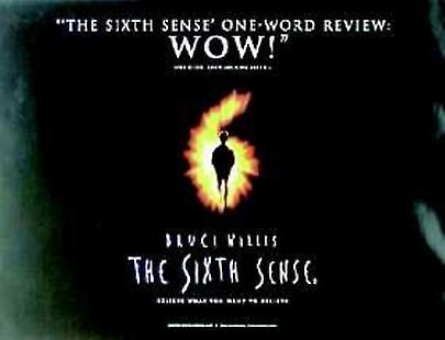 The Sixth Sense (Double Sided) Movie Poster