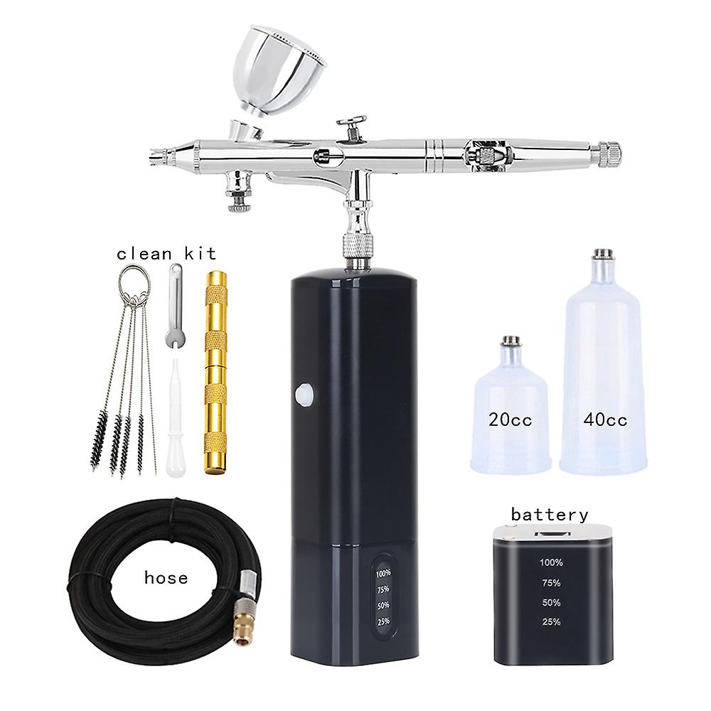 Free Shipping Portable Mini Cordless Airbrush Compressor Kit Spray Type C Usb High Power Pressure Noiseless Pneumatic Tool