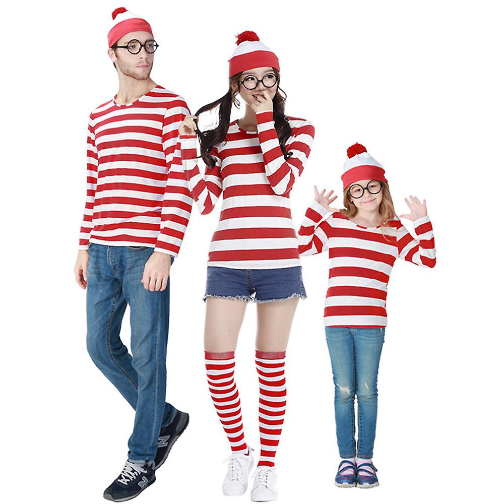 مطابقة الأسرة الوالدين والطفل أين هو والي زي مجموعة والدو كتاب الأسبوع يتوهم الزي الزي