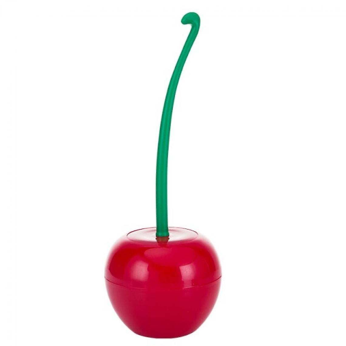 Cherry Shaped Toilet Brush, Toilet Clip Holder, Creative Cleaning Kit, Plastic Bathroom Accessories, Red And Green |