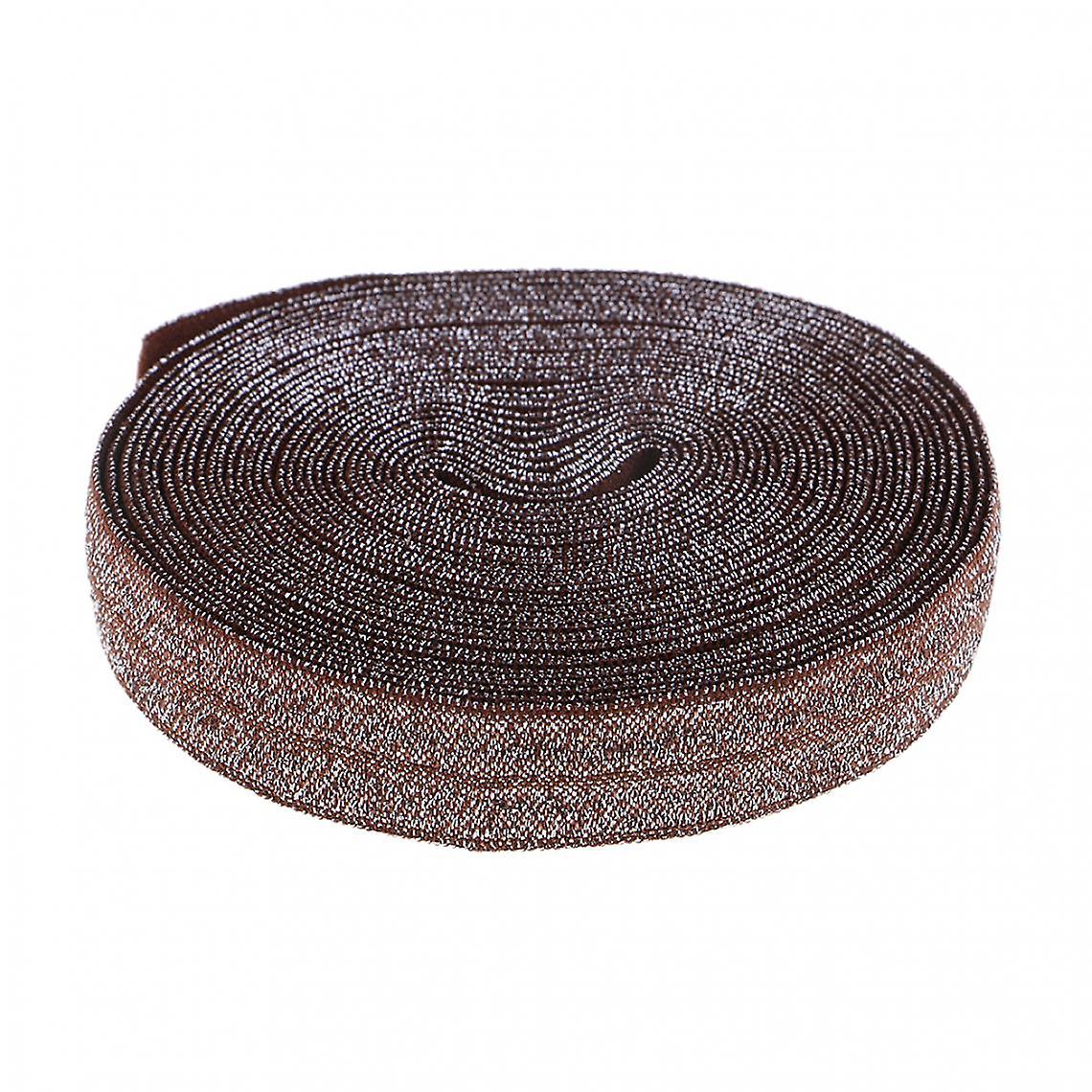 Yards Sewing Elastic Sequins Bnad Stretch Ribbon Trims For Clothes Silver