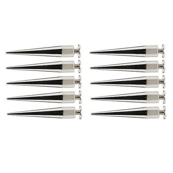 14x10pcs Rivet Cone Studs Rock Spikes Spots Leather Craft DIY Silver