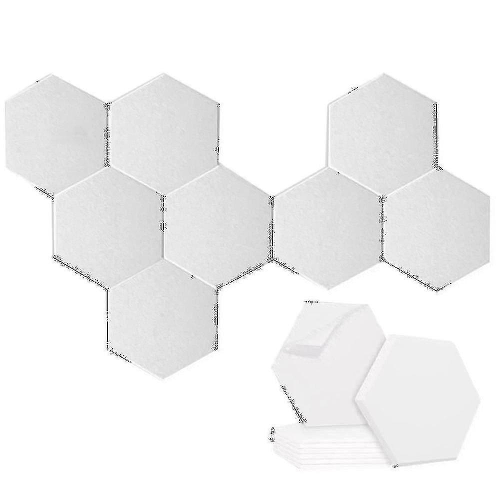 8 Pack -adhesive Hexagonal Acoustic Panel,sound Absorbing Panel For Studios/recording Studios/offic
