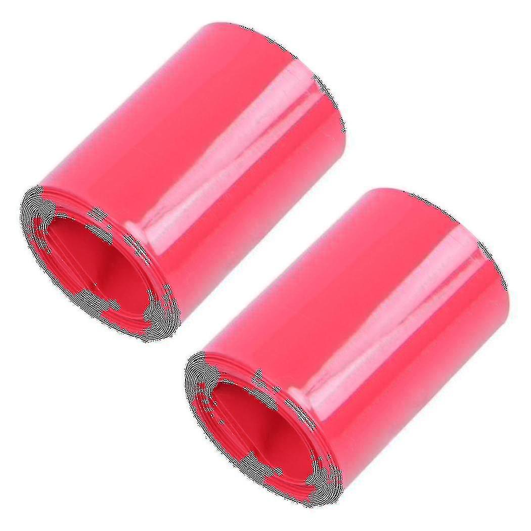 2x 2m 50mm Width Pvc Heat Shrink Wrap Tube Red For 2 X