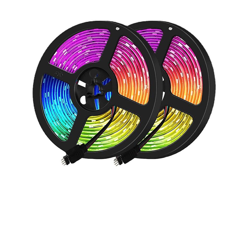 5M RGB 5050 SMD مجموعة شريط إضاءة LED ، Ip65 مقاوم للماء ، داخلي / خارجي ، جهاز تحكم عن بعد بالأشعة تحت الحمراء متضمنة