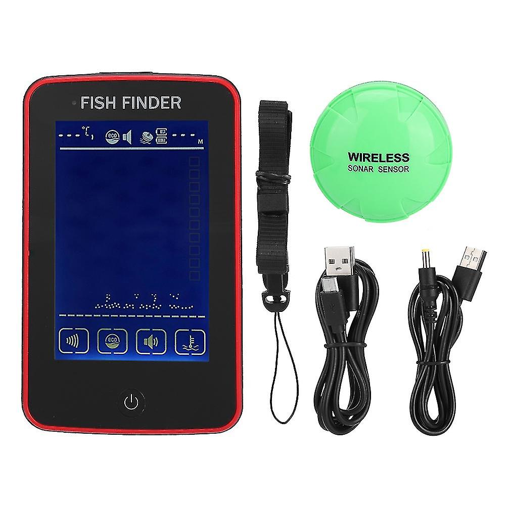 500 Meters Wireless Colorful Touchscreen Sonar Fish Finder Detector Fishing Underwater Detectio