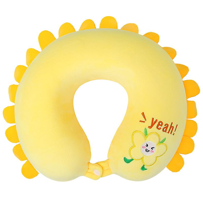 Travel Pillow, Cute Memory Foam Neck Pillow , Soft Adjustable Airplane Pillow For Chin Support, Headrest And Sleeping