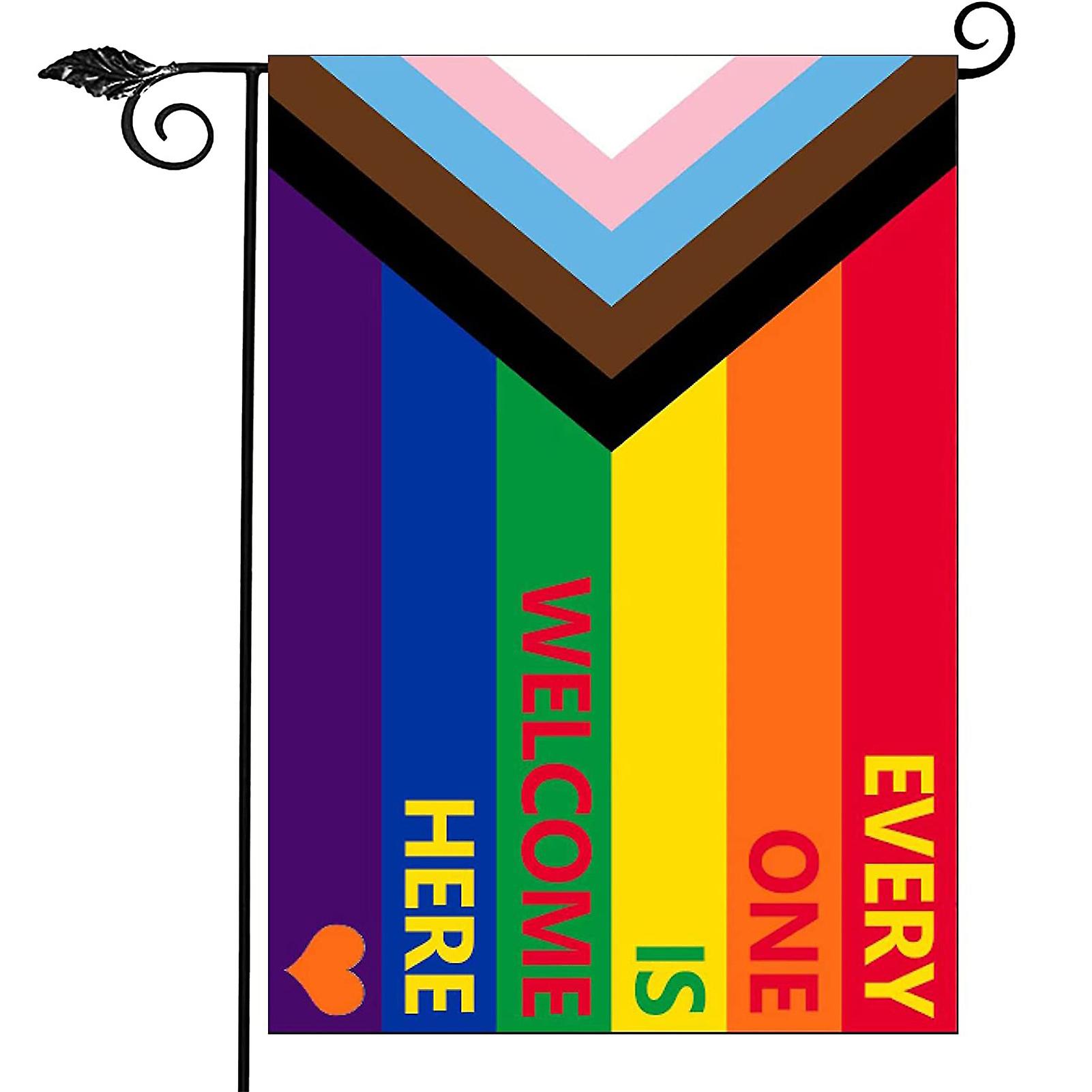 Lgbtq Rainbow Garden Flag Bright Colors Symbol Of Love Flag For Holiday Party Supplies