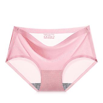 Summer Thin And Seamless Ice Silk Underwear Women's One Piece Panties For Daily Party Casual Wearing