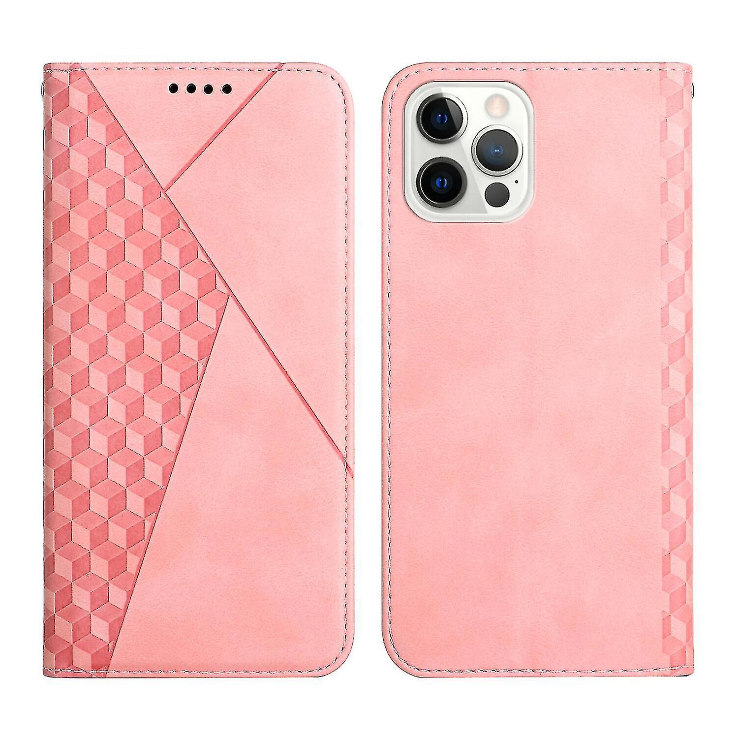Compatible With Iphone 11 Pro Max Case Premium Cover Magnetic Leather Folio Etui Coque - Pink