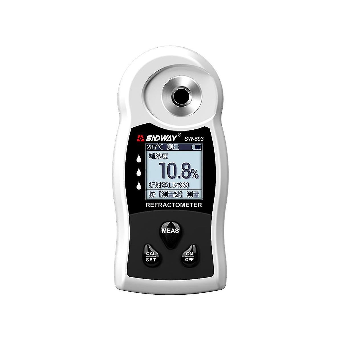 Electronic Digital Sugar Content Meter Fruit Sugar Content Tester Sweetness Measurement 0-32%brix