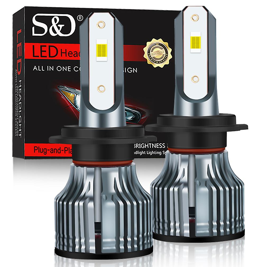 2pcs H7 Led H4 H1 H11 H8 9005 9006 Hb3 Hb4 Lamp 9012 Hir2 Headlight Bulbs Csp 3570 Car Auto Fog Light Real 18000lm 12v