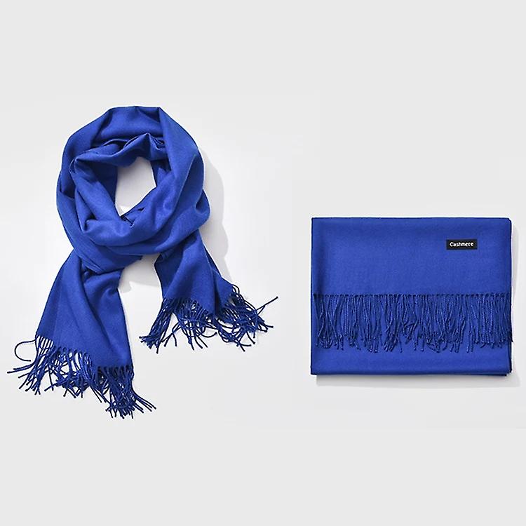 Blue shawl - Imitation cashmere shawl