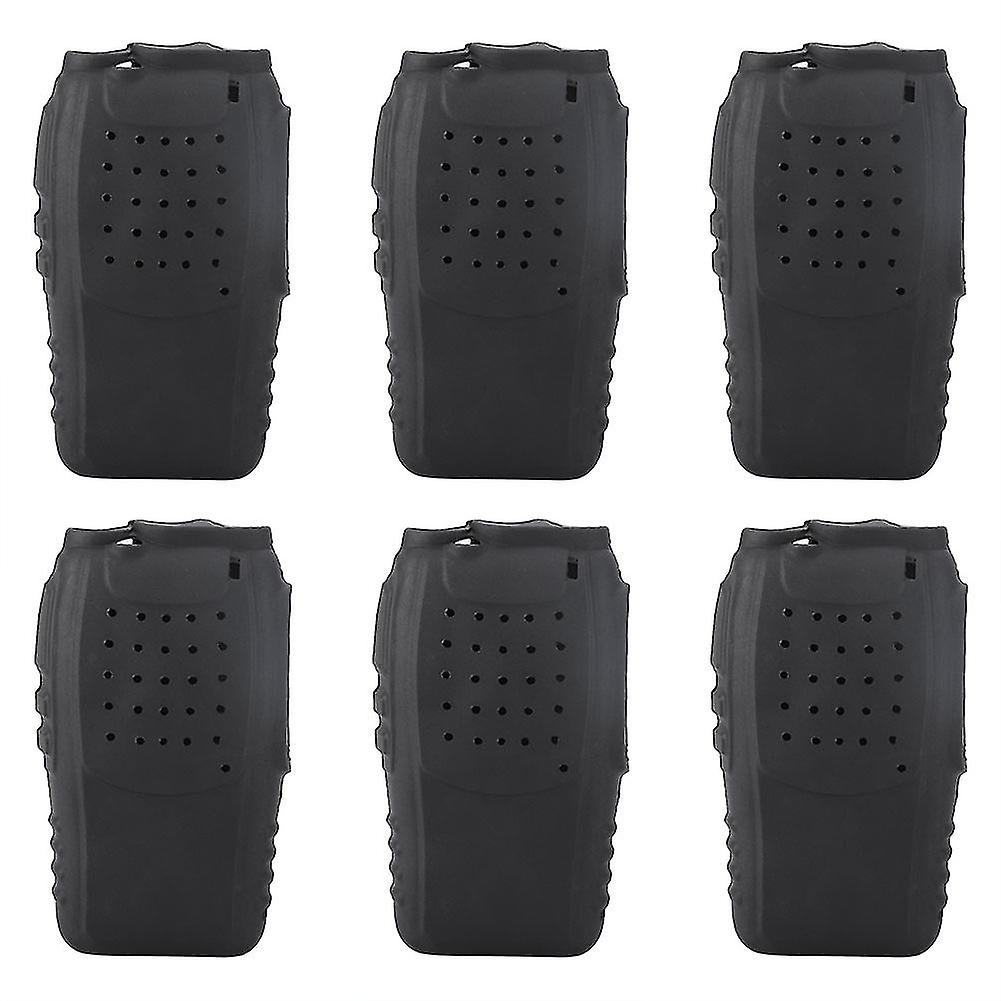 6Pcs Soft Silicone Two Way Radio Holster Case Protection for Baofeng BF888s Walkie Talkies