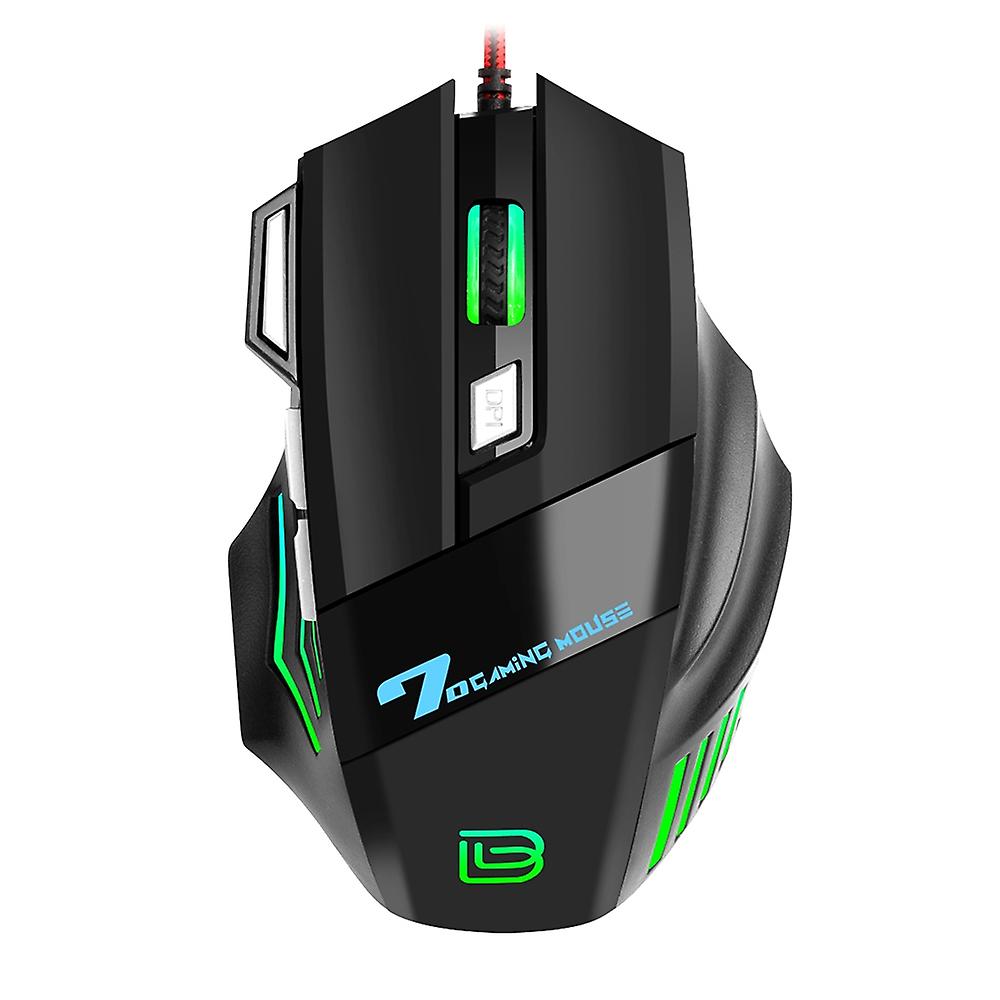 BAJEAL G5 Wired Gaming Mouse RGB Gaming Mouse 7 Keys Ergonomic Mice 4-gear Adjustable DPI for PC Des