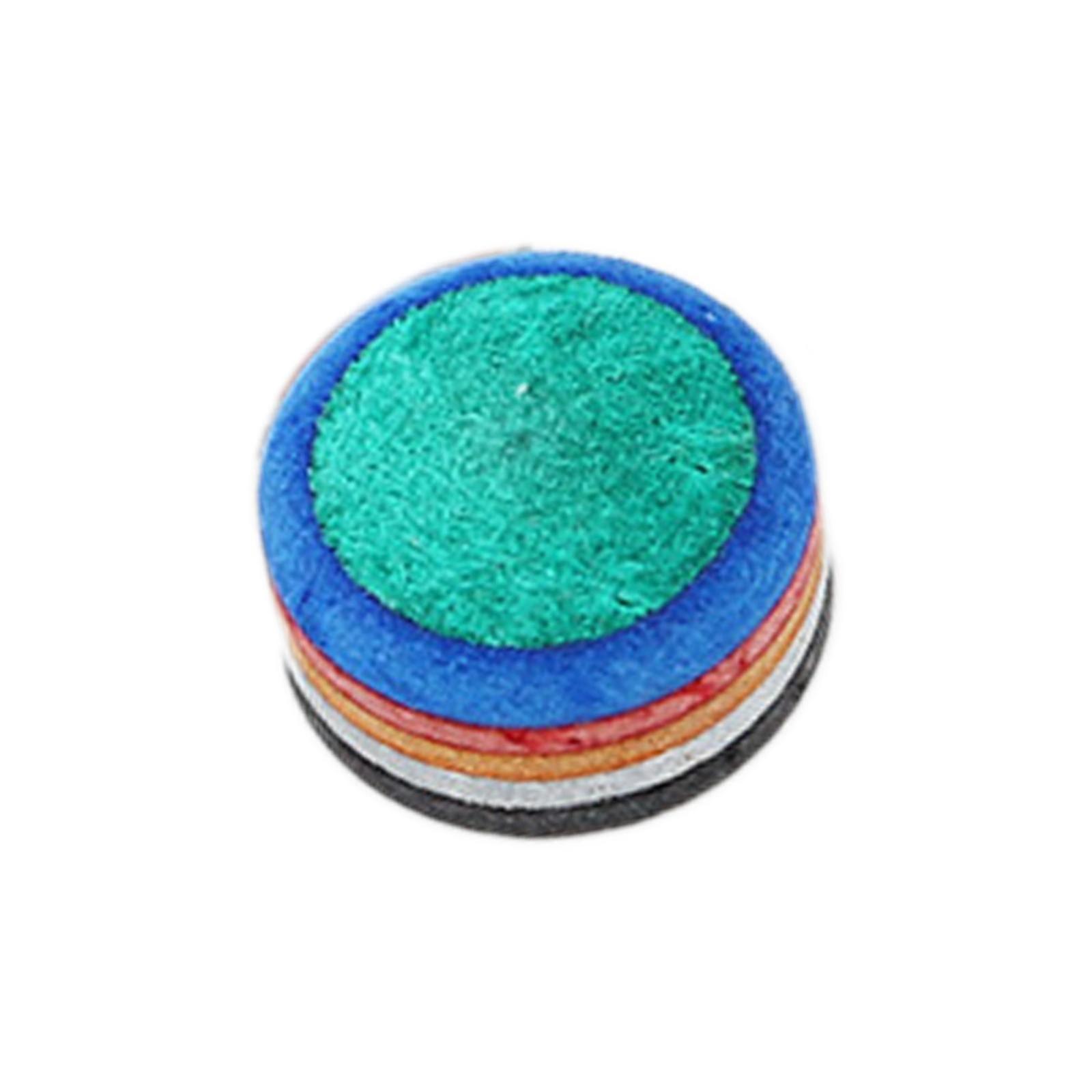 Pool Cue Tip 14mm Glue on Durable Multi Layered High Hardness Break Jump Tip Polished