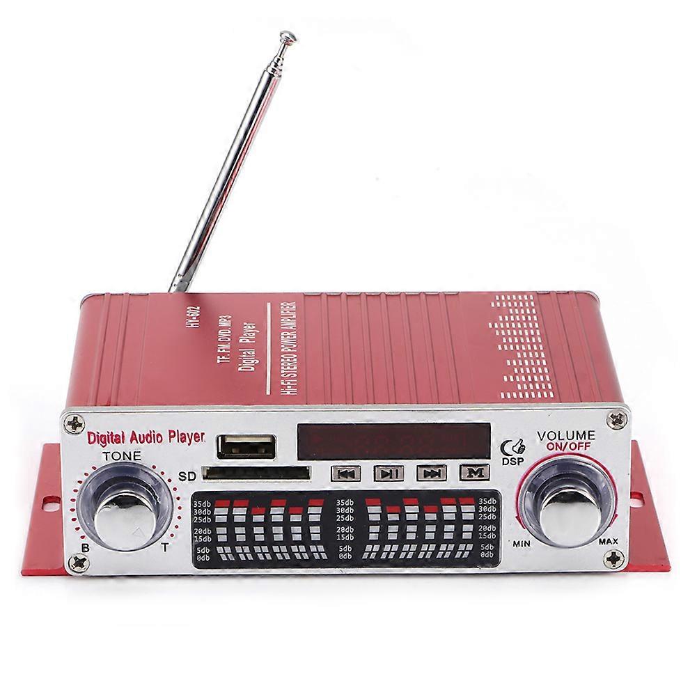 DC12V Motorcycle Car Mini Hi‑Fi Audio Power Amplifier USB Radio with Remote Control