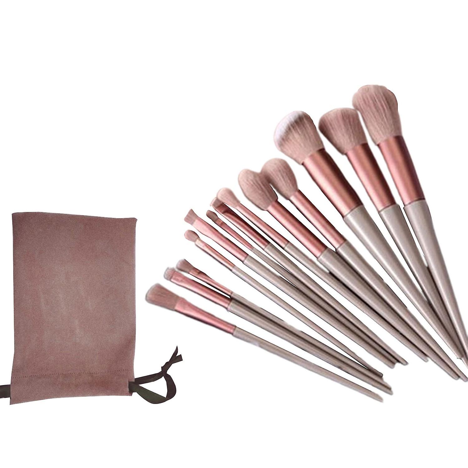 13Pcs/Set Soft Bristles Beauty Brush Set Quick-drying Safe Smooth Surface Gentle Texture Makeup