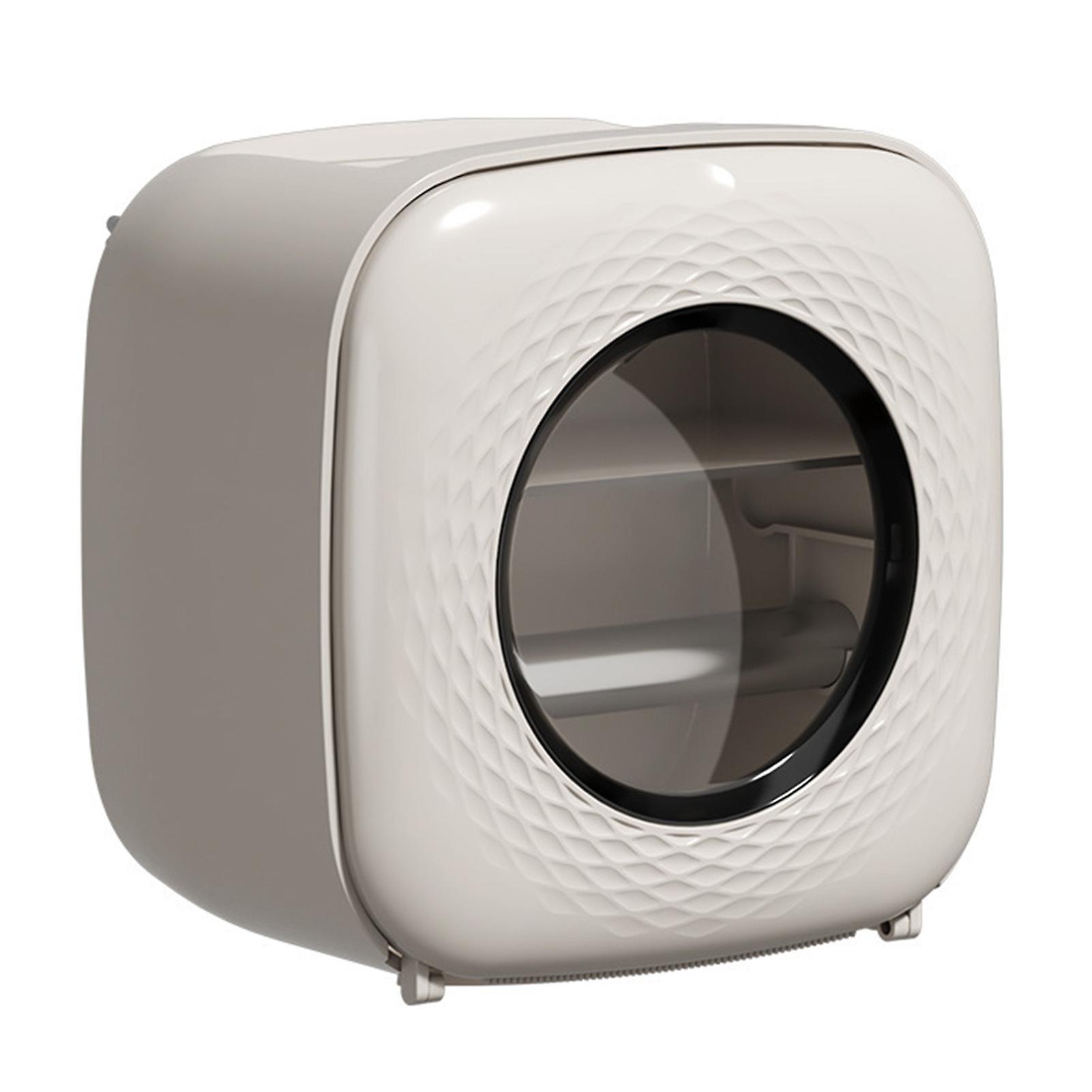 Light Khaki Wall-Mounted Waterproof Bathroom Tissue Holder