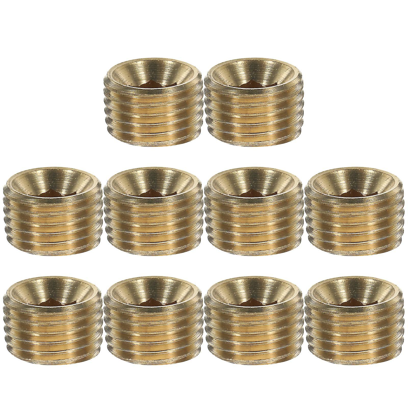 10pcs Pipe Plug 1/4 Npt Plug Pipe Plug Fitting Hose End Cap Pipe Adapter Connector-hao