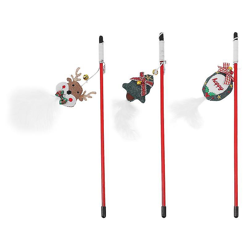 3pcs Christmas Themed Teasing Sticks