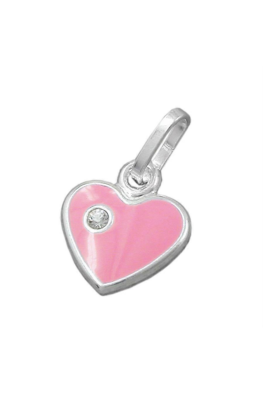 Pendant Pink Heart Silver 925 - Gl91015
