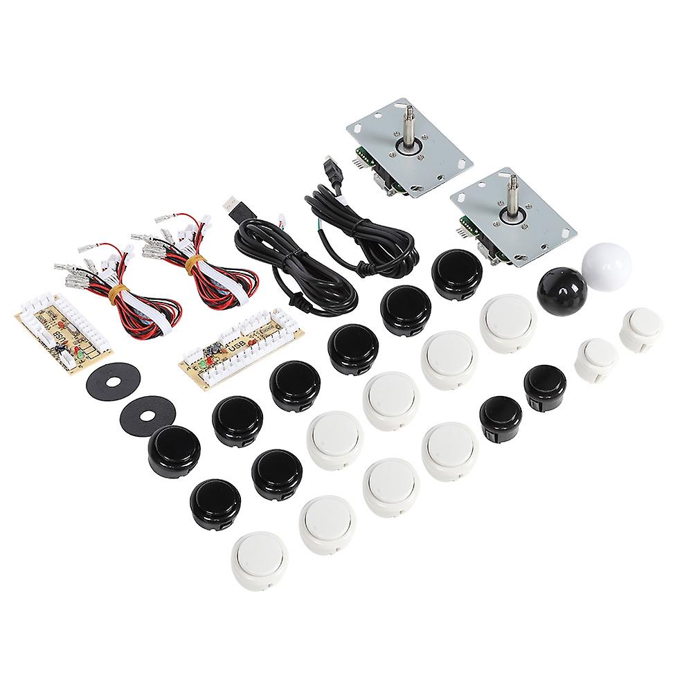 30/24 Cassette Button + 5P Rocker Double Kit Yellow USB Core Board Arcade Kit