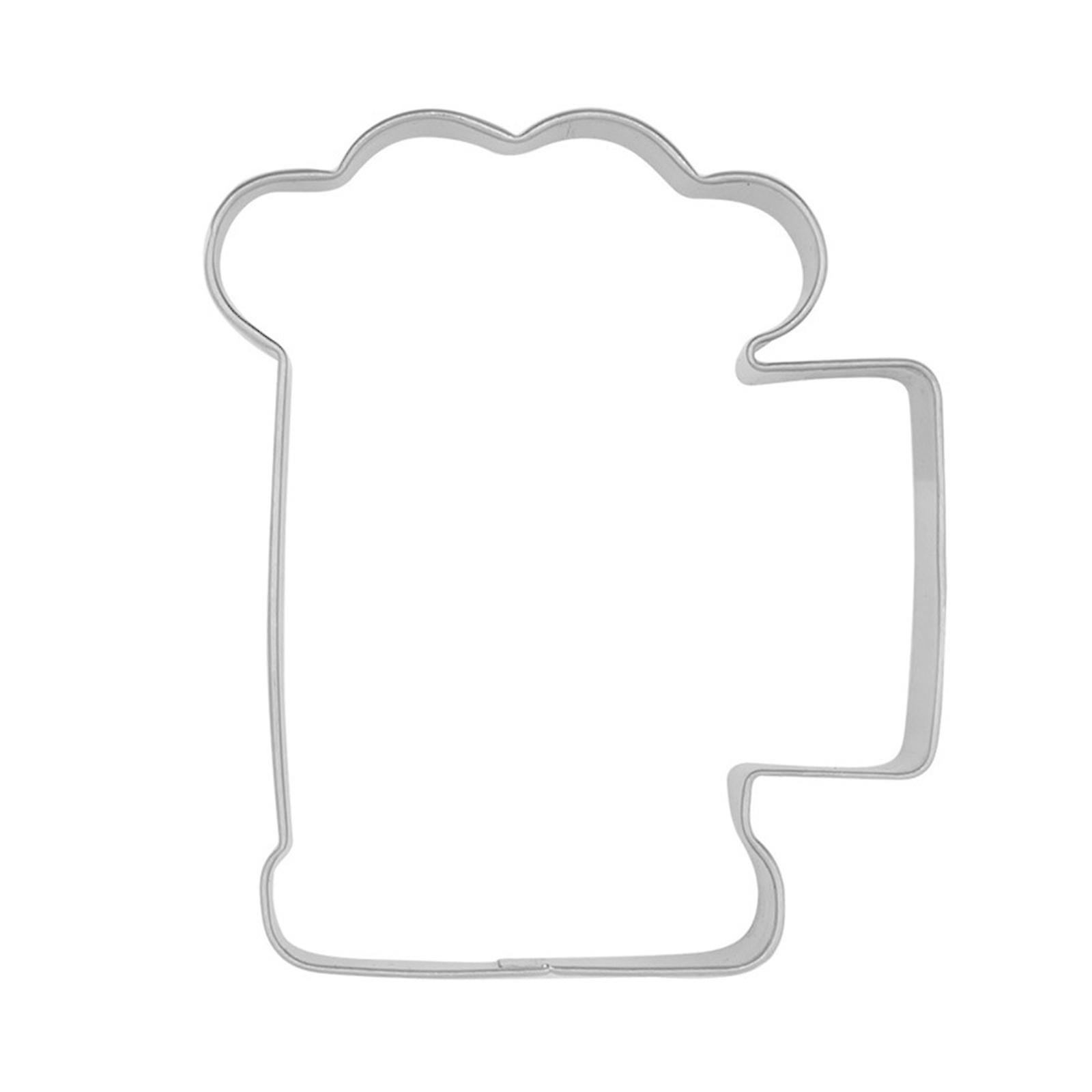 Cookie Cutter Biscuit Cutter Beer Shape Party Supply DIY Decorative Pastry Maker Pattern Impression for Chocolate Pancake Egg