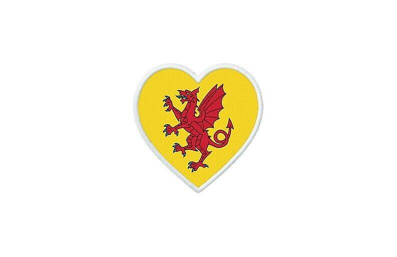 Patch badge ecusson prints thermocollant flag heart kingdom united somerset