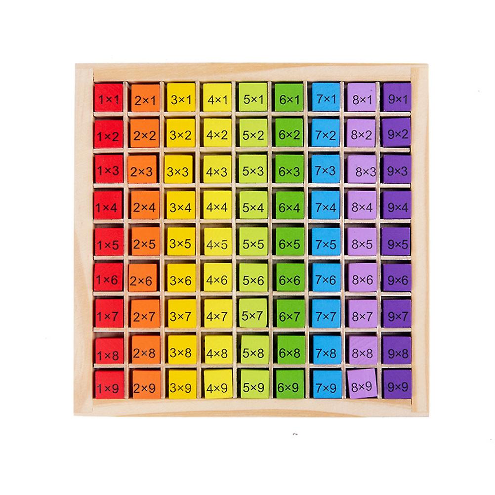 Math Arithmetic Teaching Aids for Kids Children Baby 99 Multiplication Table Math Arithmetic Puzzle Early Teaching Aids