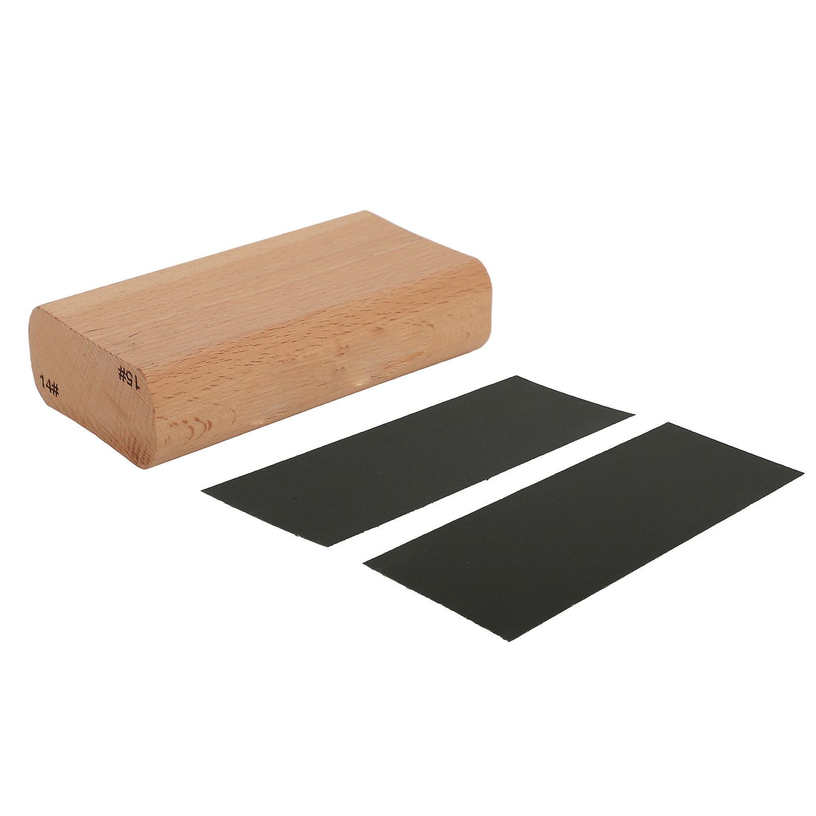 Wood Radius Sanding Block Luthier Tool for Guitar Fretboard Fingerboard Fret Leveling 14 and 15 Inch