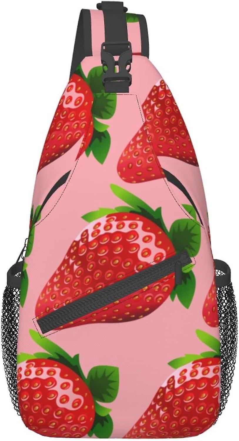 AU1576 תות קליפארט תיק חזה צולב תיק מנשא תיק תרמיל אופנתי נסיעות טיולים תרמיל קרוסבודי תיק כתף לגברים נשים