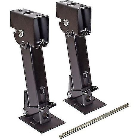 Pair of trailer stabilizer jacks, collapsible and telescopic stabilizer jacks, and tilt stabilizer j