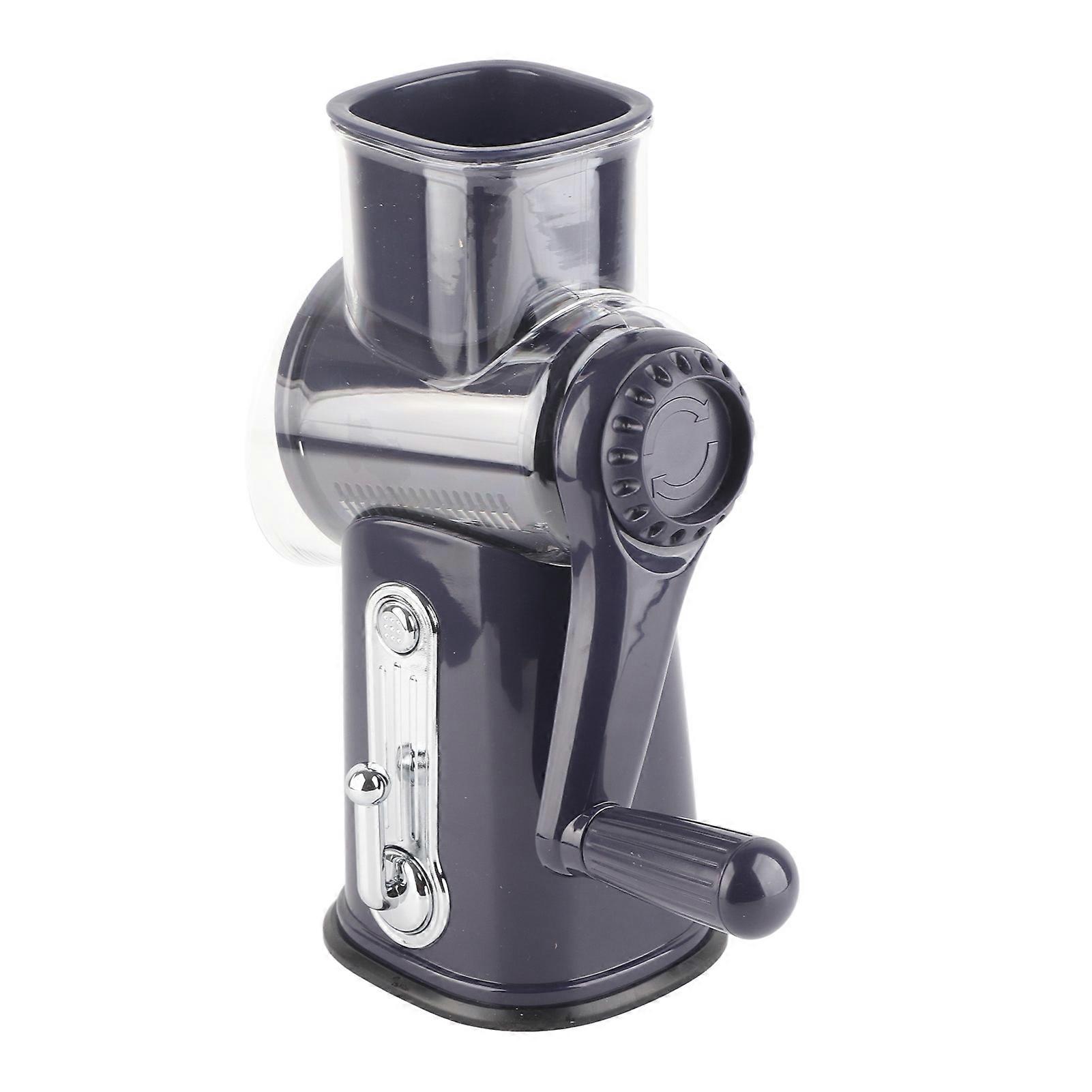 Rotating Cheese Grater Hand Roller Type Multi Blade Vegetable Cutter for Fruit Potato Nuts 