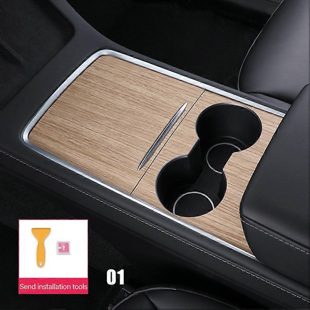 Car Central Control Carbon Fiber Panel Protective Stickers Patch For Tesla Model 3 Model Y Car Accessories Interior Film 2022