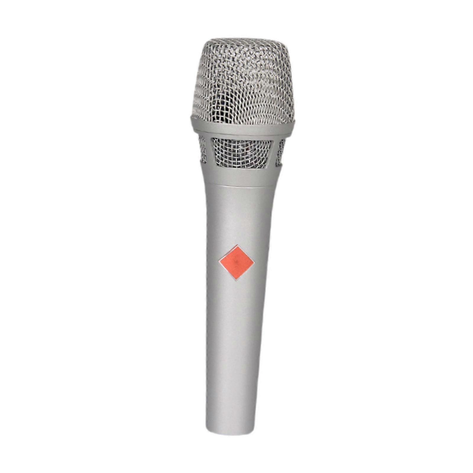 Wired Karaoke Microphone Handheld Mic Kids Presentation Condenser Microphone Silver