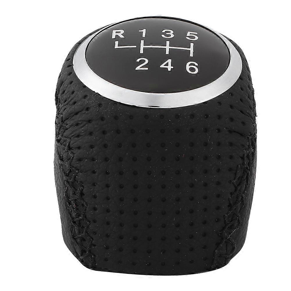 Auto Car Gear Shift Knob Handball Lever PU Leather Replacement Fit for Peugeot BoxerBlack 6 Speed NO.67574