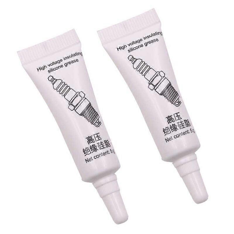 4pcs Car Spark Plug Insulating Grease High Voltage Electrical Insulation Silicone Grease Low Temperature Corrosion Resistance