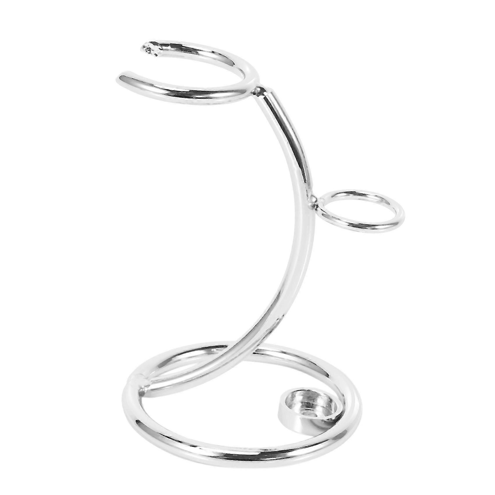 シェービングブラシスタンドシンプルなメタルホルダーシェーバーキットオーガナイザー男性用