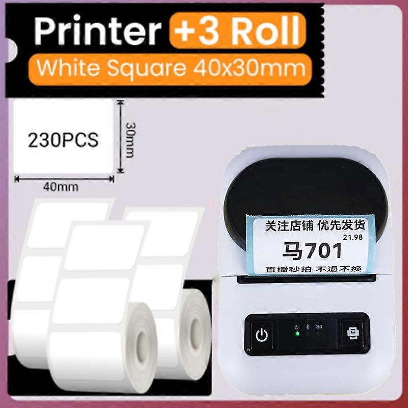 Label Receipt Thermal Printer 58mm 2 in 1 POS Printing Mini Mobile Portable Printer Bluetooth Label Maker POS Android IOS