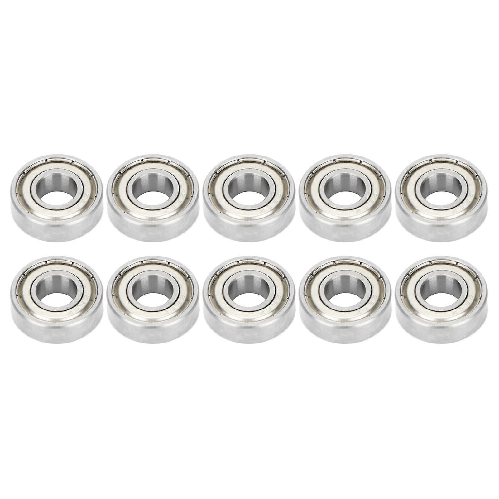 10 قطع محمل كروي ذو أخدود عميق عالي السرعة مزدوج مختوم شعاعي كروي 698Z 8 مم معرف 19 مم OD 6 مم سمك