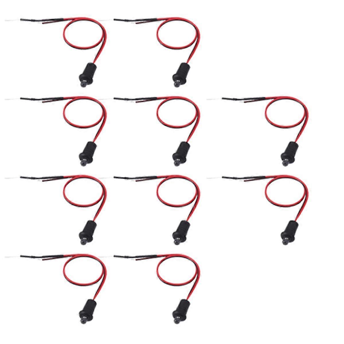 12 V blinkende Dummy-Fake-Autoalarm-Armaturenbrett-LED-Leuchte (rot)
