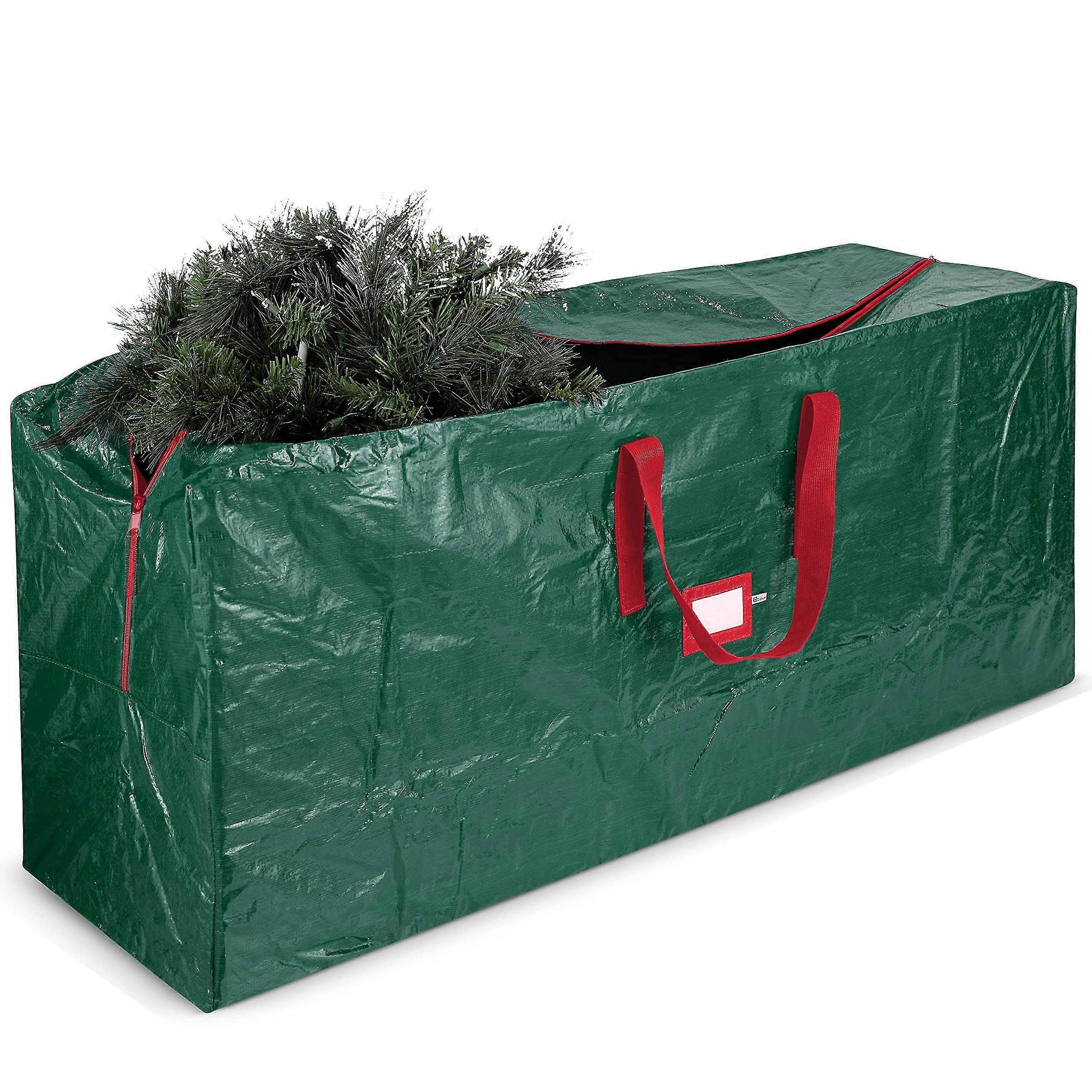 Large Christmas Tree Storage Bag - Fits Up To 9 Ft Tall Holiday Artificial Disassembled Trees With Durable Reinforced Handles Dual Zipper - Waterpro