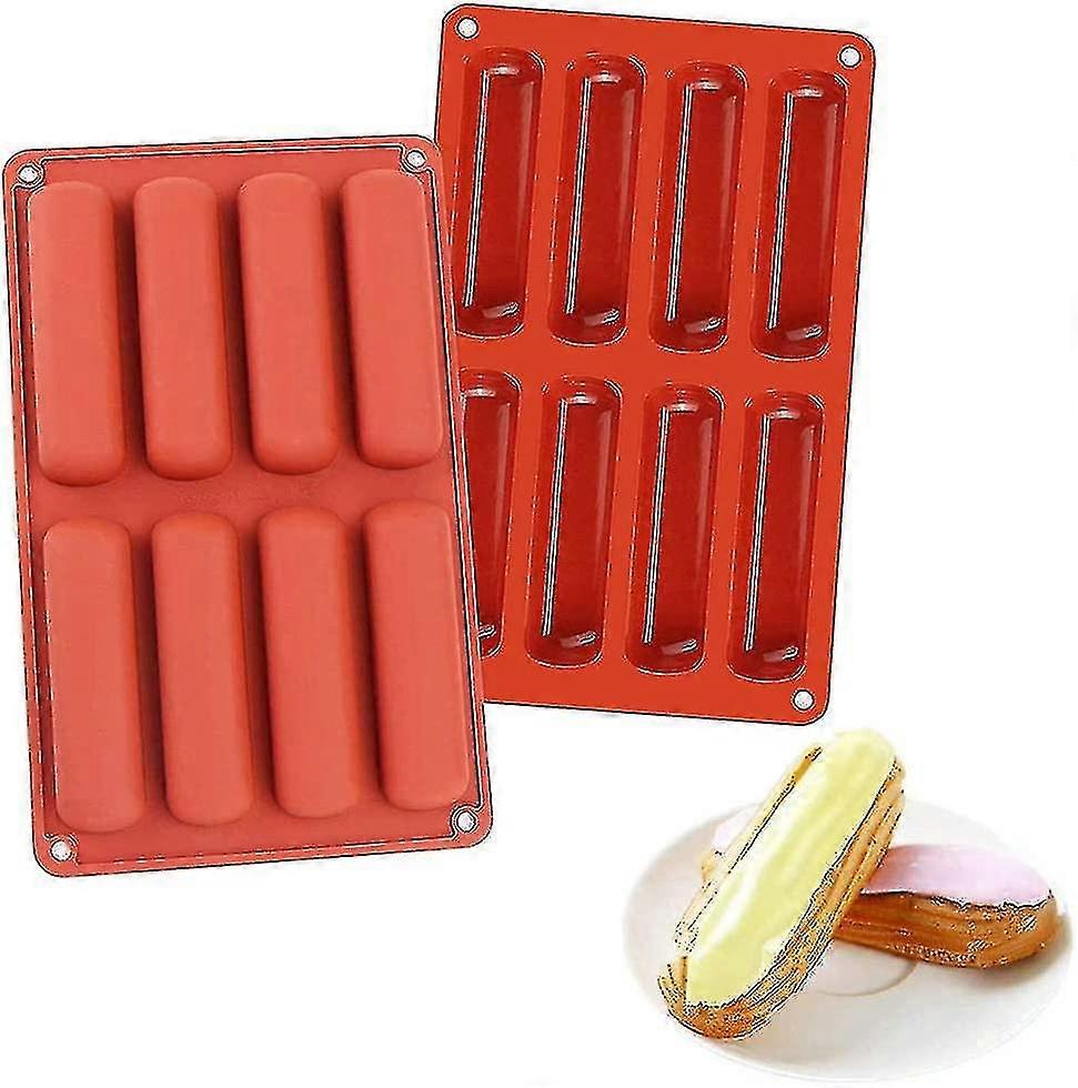 Rectangular Silicone Mold, 2 Pieces Cereal Bar Mold, Cookie Silicone Mold, For Chocolate, Bread, Muf